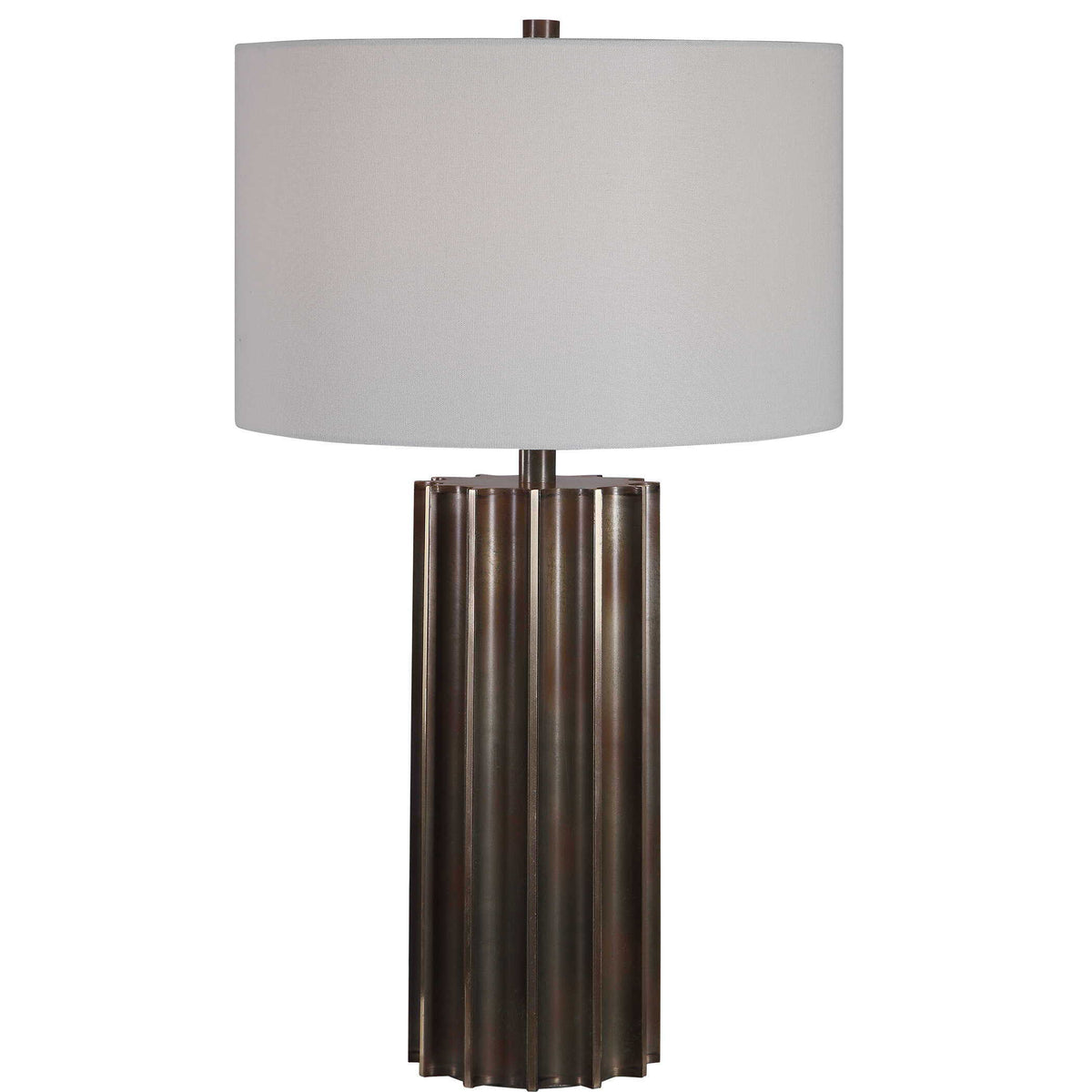 Khalio Gun Metal Table Lamp - Dark Brown / Silver by Uttermost - View 1