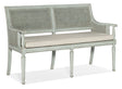 Charleston Bench - Light Blue / Beige by Hooker Furniture - View 1