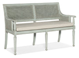Charleston Bench - Light Blue / Beige by Hooker Furniture - View 1