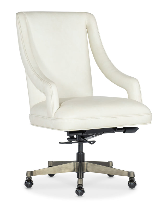 Meira Executive Swivel Tilt Chair - White by Hooker Furniture - View 1