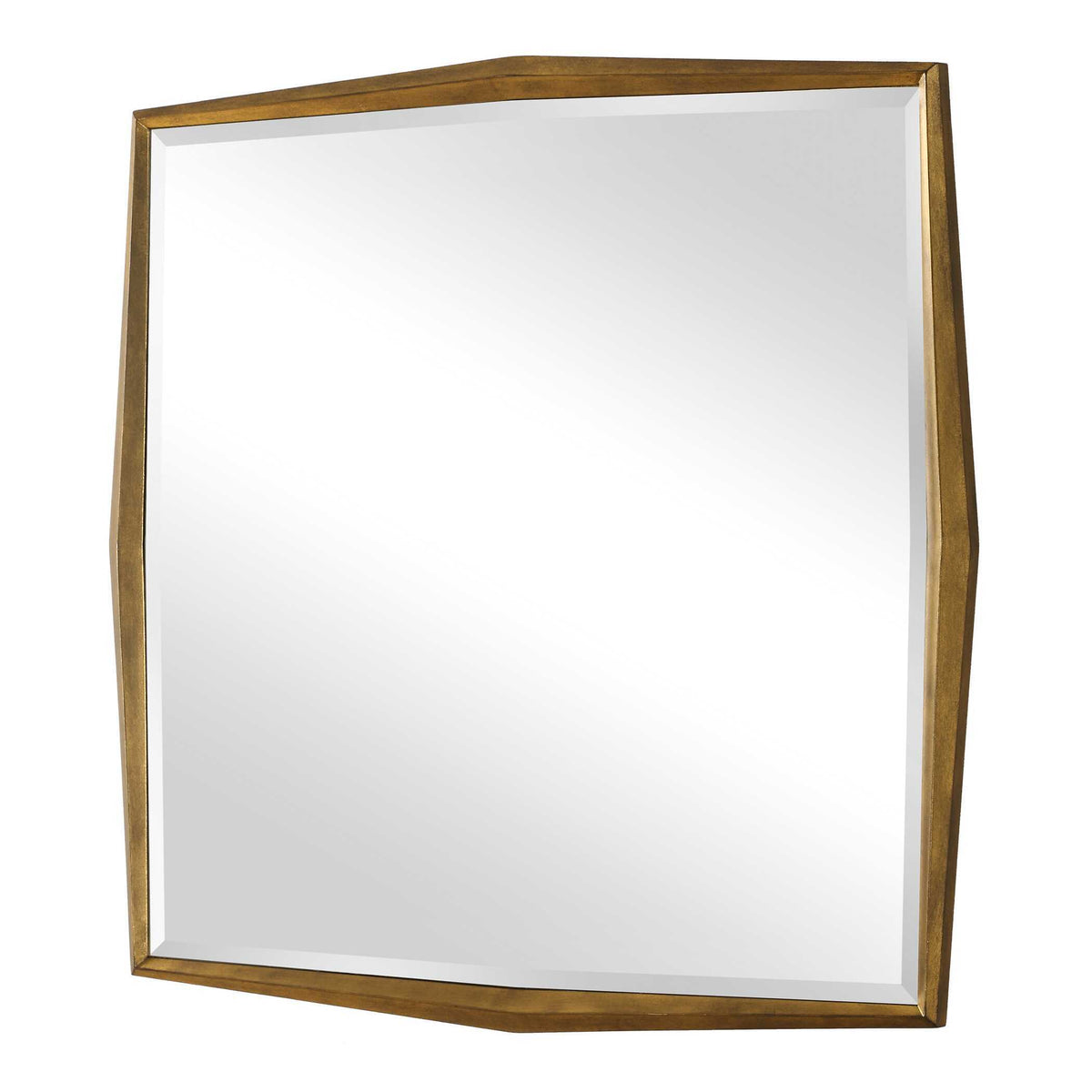On Point Square Mirror - Gold by Uttermost - View 4