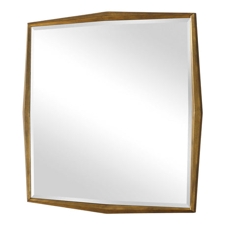 On Point Square Mirror - Gold by Uttermost - View 4