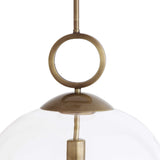 Calix Large Blown Glass 1 Light Pendant - White / Yellow by Uttermost - View 4