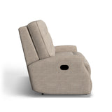 Devon Transitional Fabric Reclining Sofa With Nailhead Trim | Flexsteel