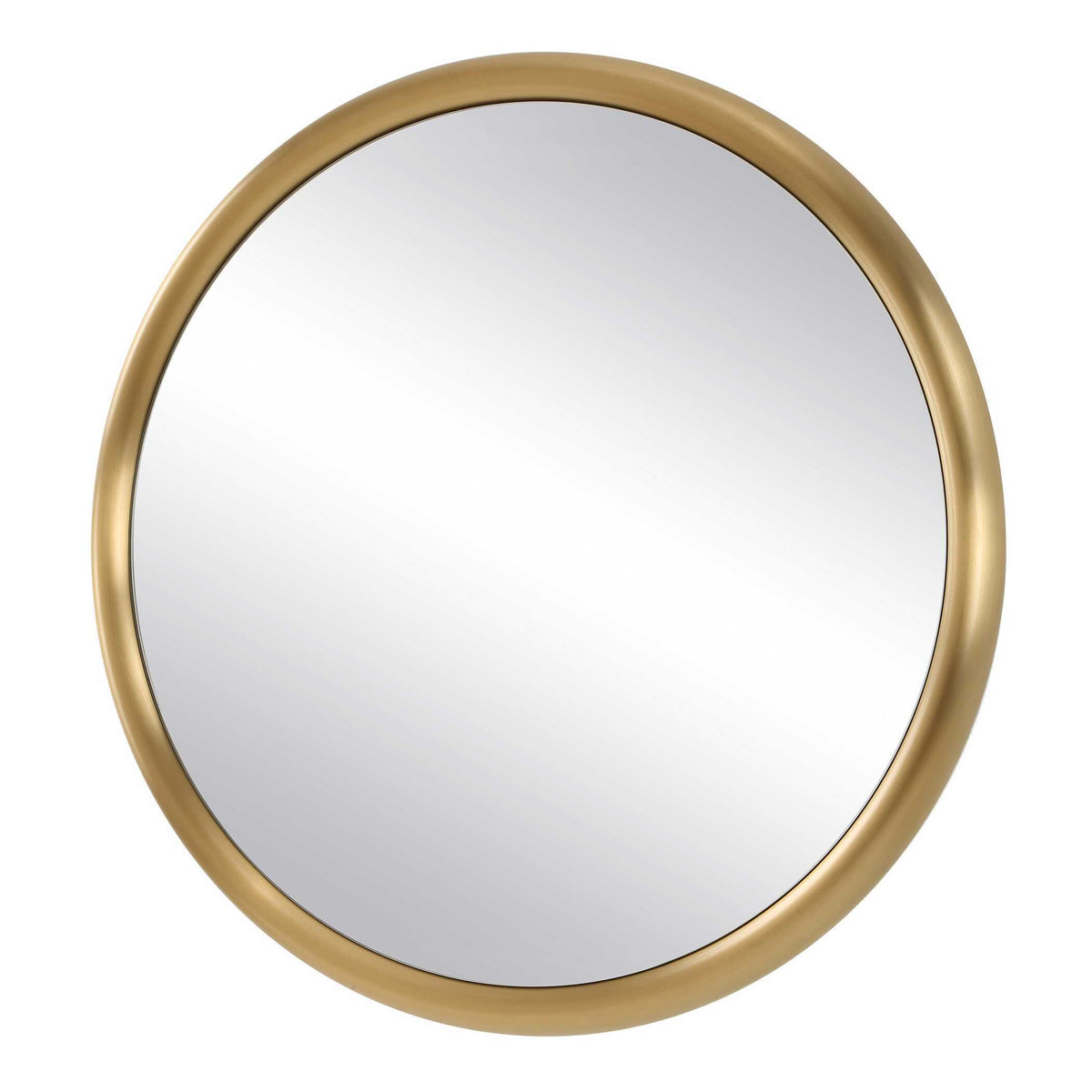 Atkinson Modern Round Mirror Brass - Gold by Uttermost - View 4