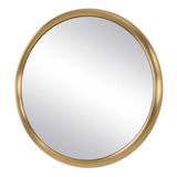 Atkinson Modern Round Mirror Brass - Gold by Uttermost - View 4