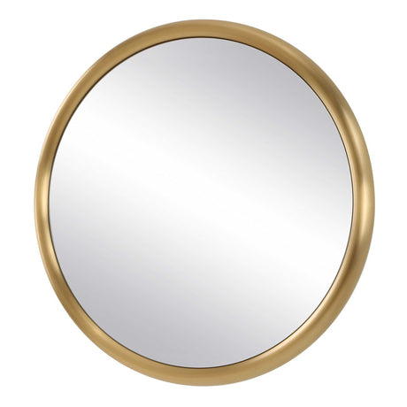 Atkinson Modern Round Mirror Brass - Gold by Uttermost - View 4