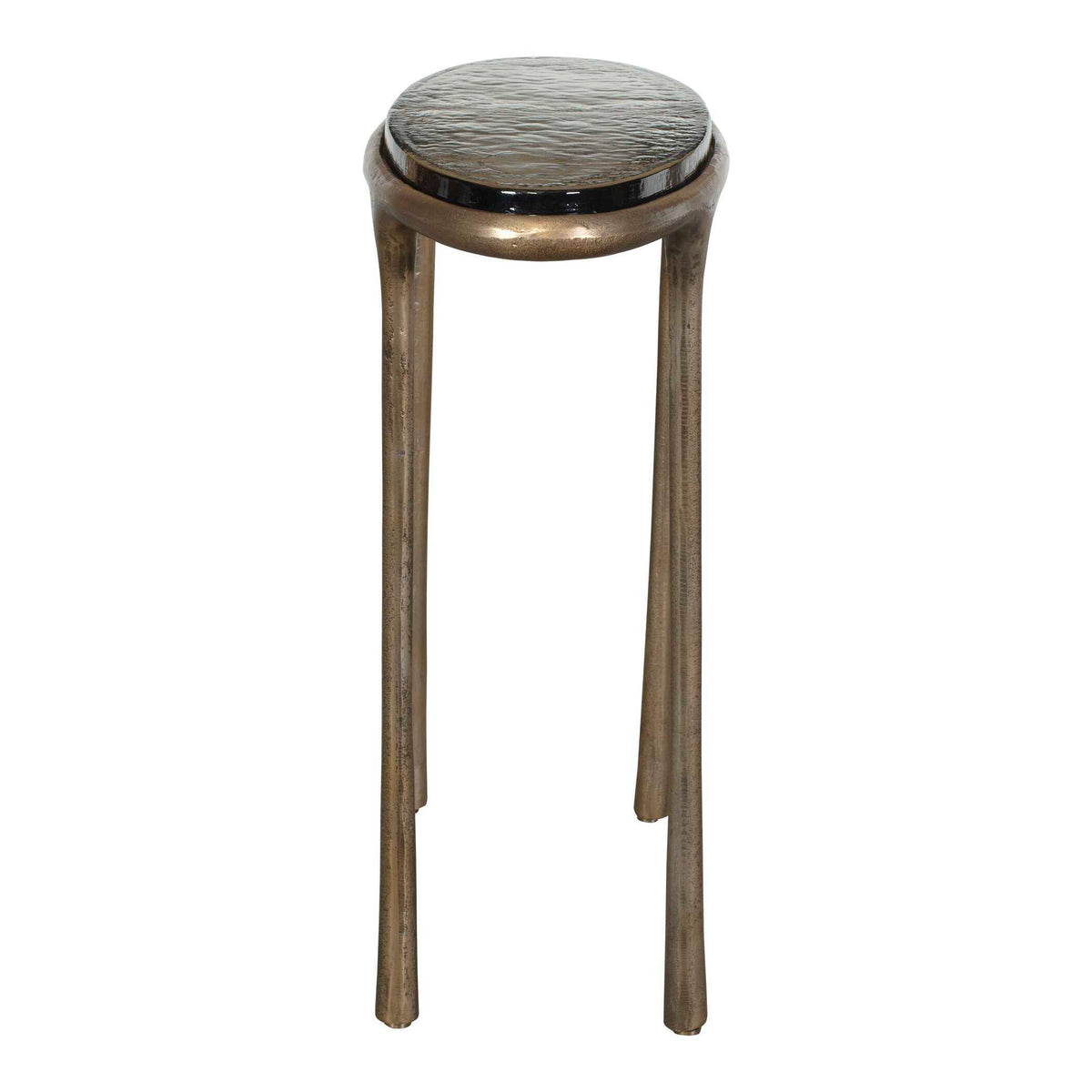 Ata Oval Accent Table Brass - Gold by Uttermost - View 3