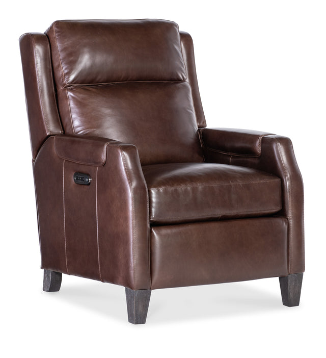 Nelson Power Recliner With Power Headrest - Dark Brown by Hooker Furniture - View 1