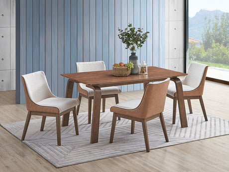 Ginny 5 pieces Walnut Finish w/ Side Chairs Dining Room Set - sold by Home Elegance USA
