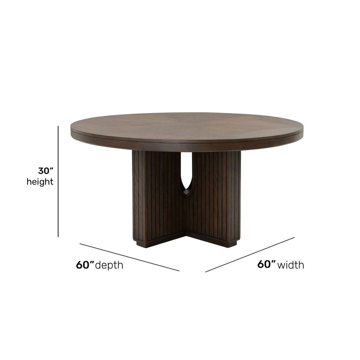 Athens Round Dining Table - Chocolate Brown | Flexsteel