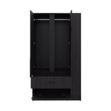Armoire 71.1' H, 3 Doors, 1 Drawer, Black Wengue - Bedroom - sold by Home Elegance USA
