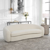 Capra Art Deco White Sofa by Uttermost - View 2