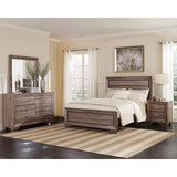 Oatfield Washed Taupe 4-piece Eastern King Bedroom Set