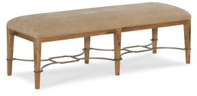 Cashiers Bed Bench Almond / Vintage Ecru - Light Brown / Beige by Hooker Furniture - View 1