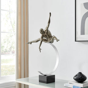 Dynamic Man Sculpture // Gray  | Finesse - sold by Home Elegance USA