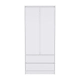 Beloit 3 Piece Bedroom Set, Nightstand + Dresser+ Armoire, White - sold by Home Elegance USA