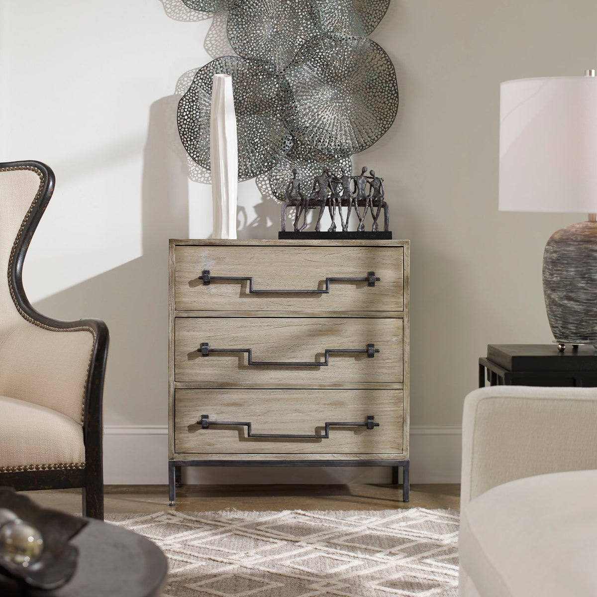 Jory Accent Chest Aged Ivory - Beige by Uttermost - View 2