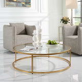 Radius Modern Circular Coffee Table - Gold by Uttermost - View 3