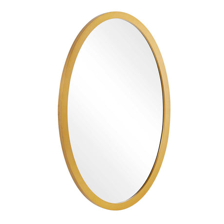 Elstree Oval Mirror Antique Brass - Gold by Uttermost - View 4