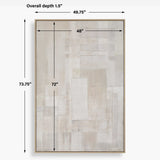 Erase Canvas Abstract Art - Gray by Uttermost - View 8
