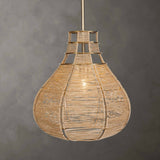 Hestia 1 Light Natural Rope Pendant - Light Brown by Uttermost - View 2