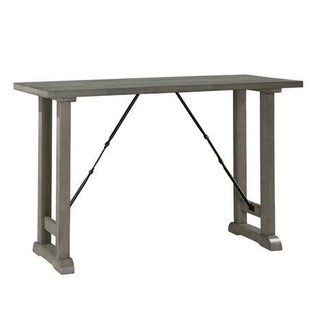 3pc Counter Height Set Light Gray Finish Counter Height Table with 2x Bench Foam Cushioned Seats Kitchen Dining Breakfast Furniture - sold by Home Elegance USA