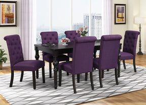 Leviton Urban Style Wood Dark Wash Turned-Leg Dining Set: Table and 6 Chairs - sold by Home Elegance USA