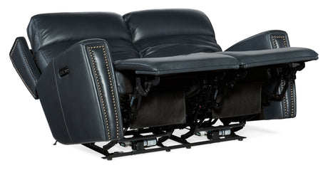 Ruthe Zero Gravity Power Recline Loveseat With Power Headrest - Blue by Hooker Furniture - View 4