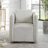 Corben Swivel Armchair - Silver by Uttermost - View 9