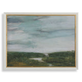 The Path Of The Water Framed Print - Light Blue by Uttermost - View 1