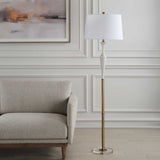 Colette White Stone Floor Lamp by Uttermost - View 3