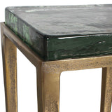 Preston Square Accent Table Brass,Gold - Black / Gold by Uttermost - View 7