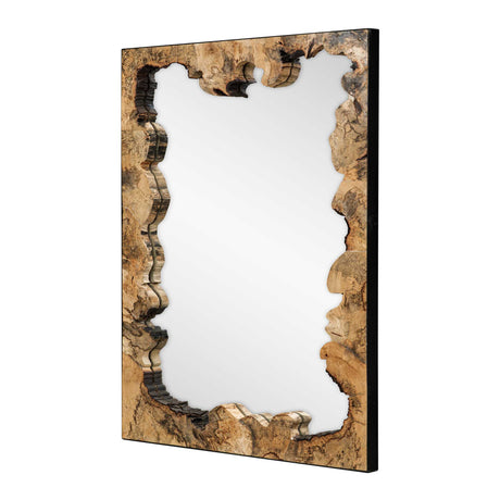 Abraham Wood Mirror Woodtone - Light Brown by Uttermost - View 3