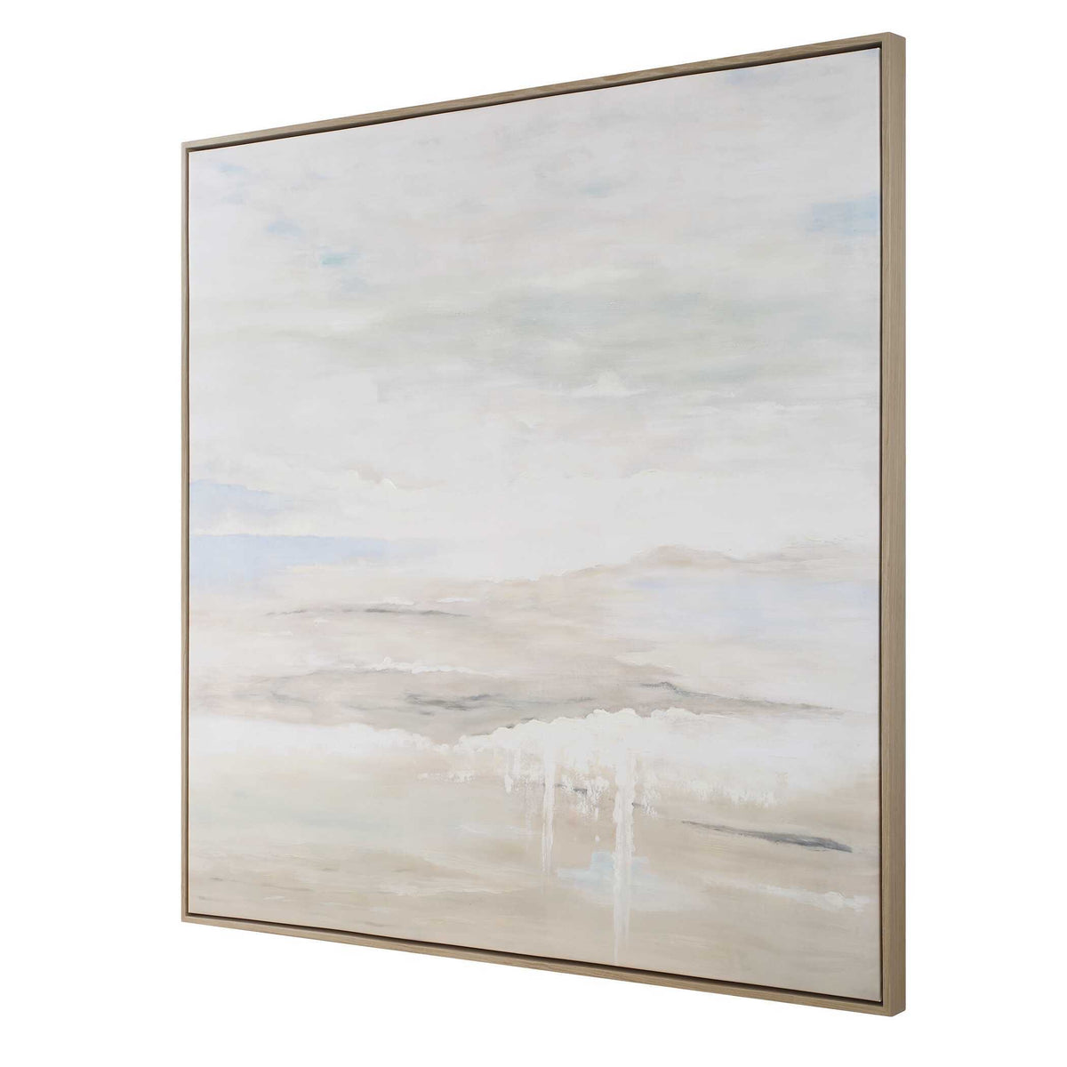 Gravity Abstract Landscape Art Black / Blue / Bronze / Gray / White / Woodtone - Blue / Light Brown by Uttermost - View 3