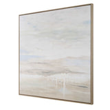 Gravity Abstract Landscape Art Black / Blue / Bronze / Gray / White / Woodtone - Blue / Light Brown by Uttermost - View 3