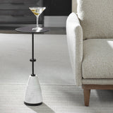 Kincaid Metal Drink Table - White / Black by Uttermost - View 4