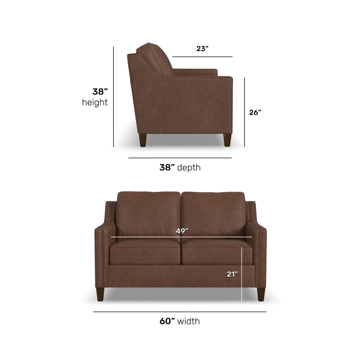 Finley Leather Loveseat | Flexsteel