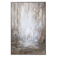 Desert Rain Hand Painted Abstract Art - Gray / Light Brown by Uttermost - View 1