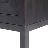 Aiken 2 Door Cabinet Dark Walnut - Black / Light Brown by Uttermost - View 8