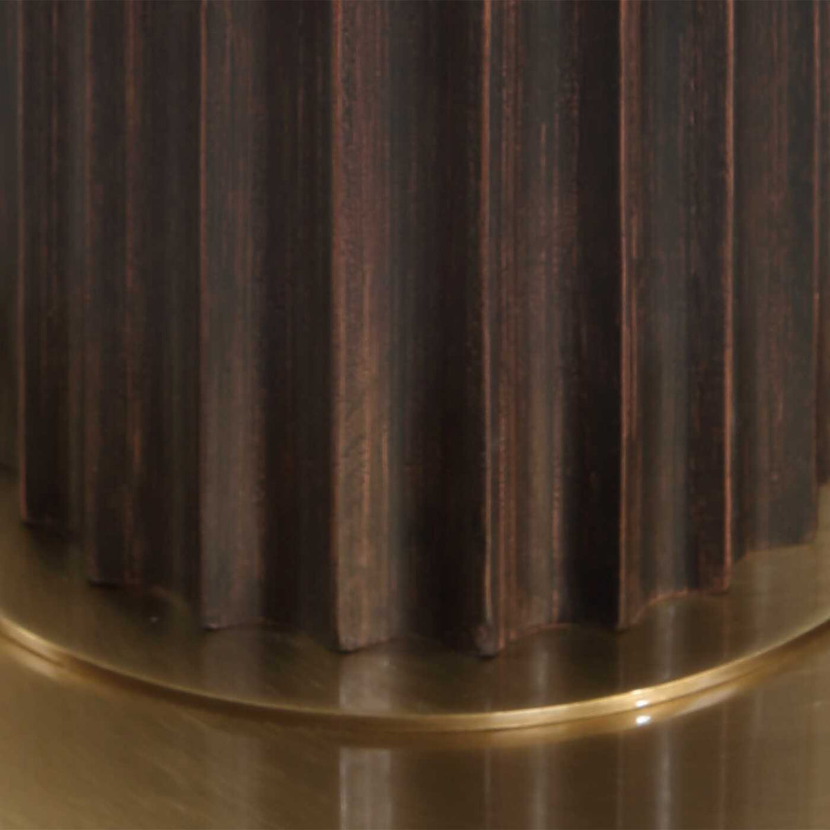 Forage Floor Lamp Dark Oak - Dark Brown / Gold by Uttermost - View 6