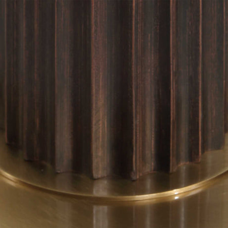 Forage Floor Lamp Dark Oak - Dark Brown / Gold by Uttermost - View 6
