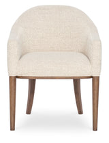 Eleana Upholstered Arm Chair - Beige / Dark Brown by Hooker Furniture - View 5