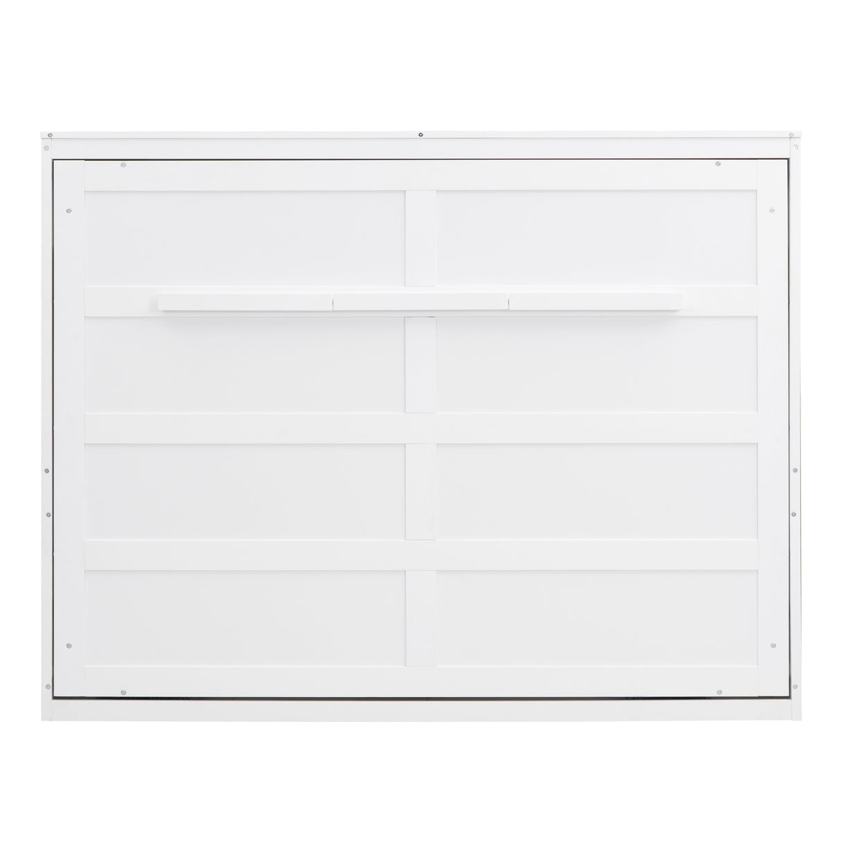 Queen Size Murphy Bed Wall Bed,White - Home Elegance USA