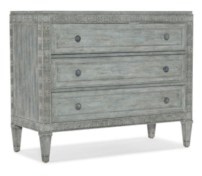Charleston Three-Drawer Chest - Light Blue by Hooker Furniture - View 1