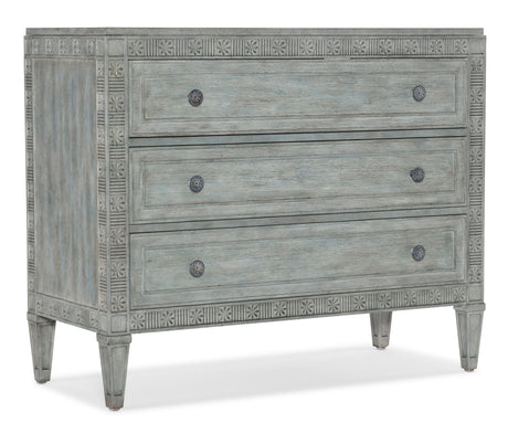 Charleston Three-Drawer Chest - Light Blue by Hooker Furniture - View 1