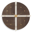 Walnut Elegance Wall Clock - Dark Brown by Uttermost - View 1