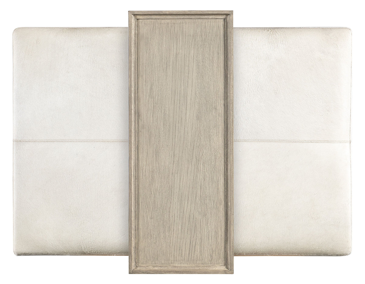 Melange Bridged Coffee Table - Beige / Silver by Hooker Furniture - View 4