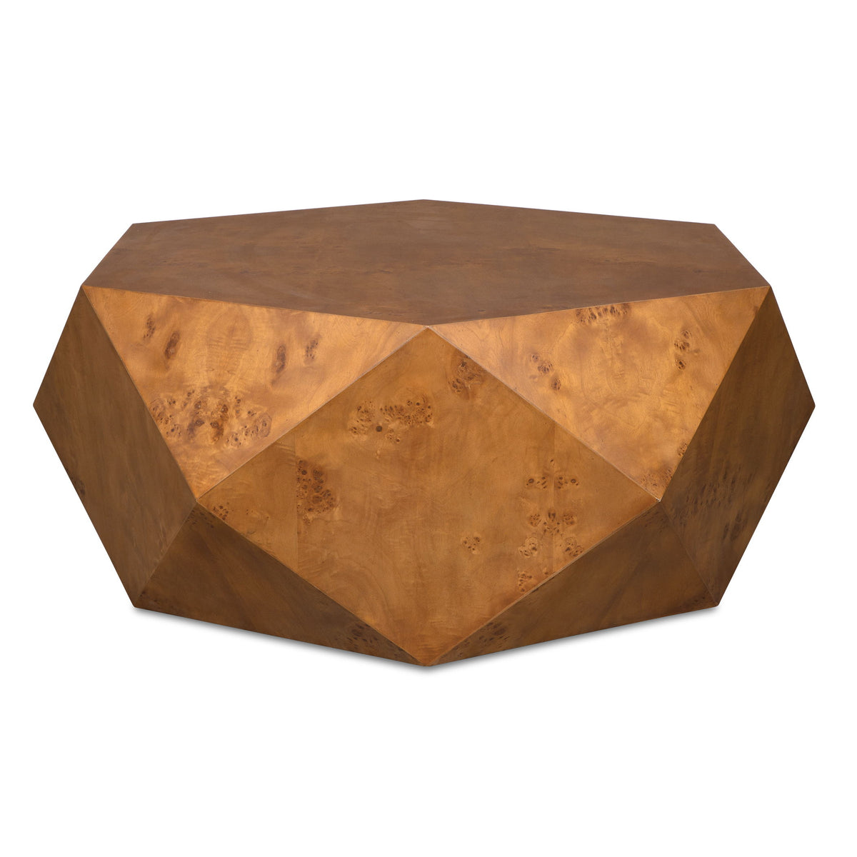 Hughes Geometric Coffee Table - Dark Brown by Uttermost - View 1