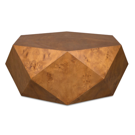 Hughes Geometric Coffee Table - Dark Brown by Uttermost - View 1
